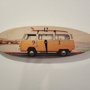 TimberWave handcrafted Volkswagen Bus wall clock